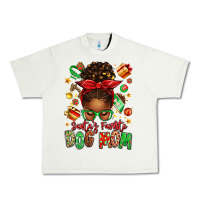 Pistachio santas favorite dog mom afro messy bun Urban Heavy Tee - texasbilliewilder