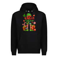 Black santa s helper Premium Hoodie - FaDigitalArtStudio