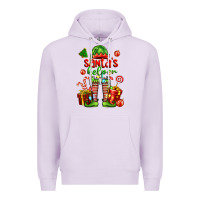 Lilac santa s helper Premium Hoodie - FaDigitalArtStudio