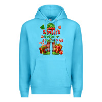 Ocean Blue santa s helper Premium Hoodie - FaDigitalArtStudio