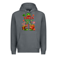 Rock santa s helper Premium Hoodie - FaDigitalArtStudio