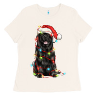 Bone christmas newfoundland dog Ladies Tee - LillyAllenDesigns