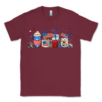Burgundy 4th of july coffe cups Classic Tee - RanaPortraitStore