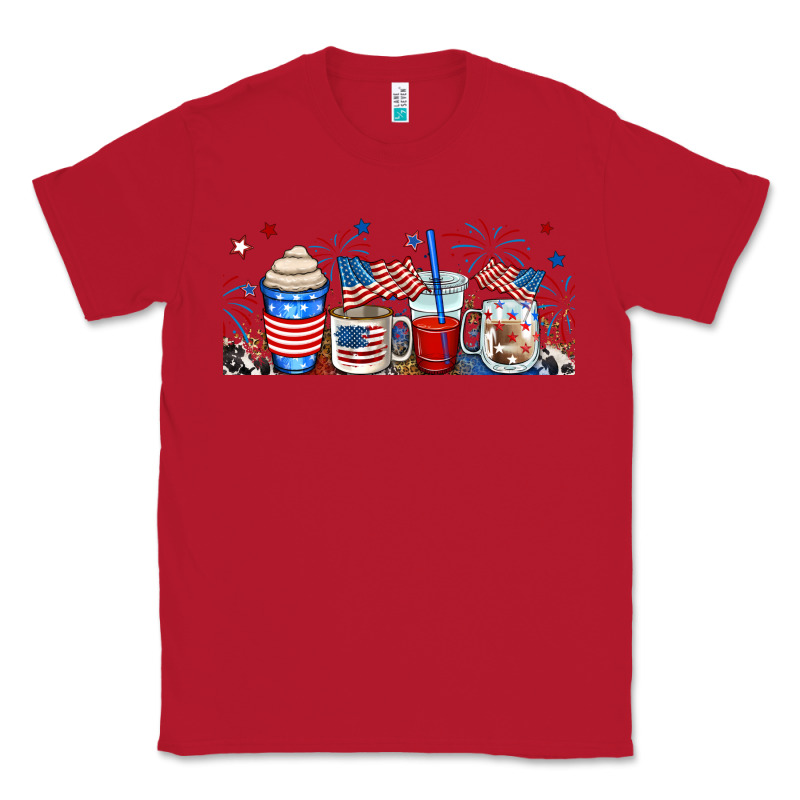 4th Of July Coffe Cups Classic Tee by RanaPortraitStore | Teevron