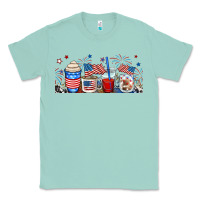 Seafoam 4th of july coffe cups Classic Tee - RanaPortraitStore