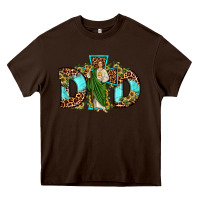 Chocolate Brown dad san judas sunflower leopard turquoise Heavy Core Tee - JahusDesignShop