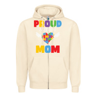 Sandshell lil autism mom Zipper Hoodie - CowhideDigitalArt