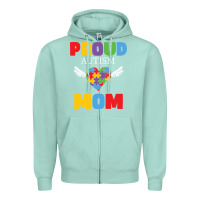 Seafoam lil autism mom Zipper Hoodie - CowhideDigitalArt