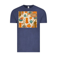 Vintage Denim Fall Pumpkins Vintage Tee - texasbilliewilder