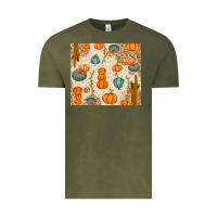 Vintage Olive Fall Pumpkins Vintage Tee - texasbilliewilder