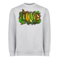 Heather Grey love like jesus st. patricks Heavyweight Sweatshirt - FaDigitalArtStudio
