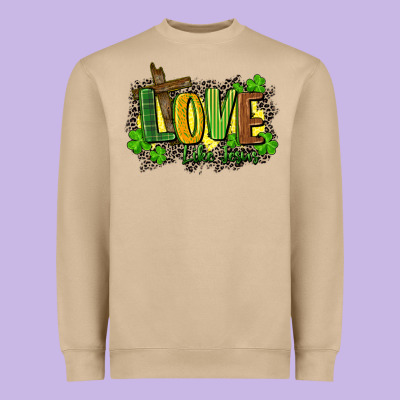 Love Like Jesus St. Patricks Heavyweight Sweatshirt Designed By Fadigitalartstudio