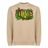 Mushroom love like jesus st. patricks Heavyweight Sweatshirt - FaDigitalArtStudio