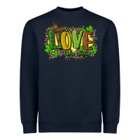 Navy love like jesus st. patricks Heavyweight Sweatshirt - FaDigitalArtStudio