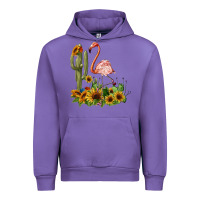Tulip flamingo with cactus and sunflowers Urban Hoodie - BarkalooDesign