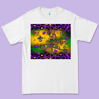Mardi Gras Street Lights Premium Tee Designed By Lillyallendesigns