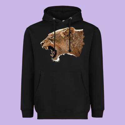 Puma Head Heavyweight Hoodie Designed By Lillyallendesigns
