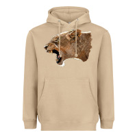 Mushroom Puma Head Heavyweight Hoodie - LillyAllenDesigns