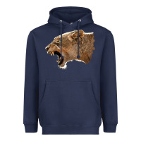 Navy Puma Head Heavyweight Hoodie - LillyAllenDesigns