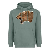 Sage Puma Head Heavyweight Hoodie - LillyAllenDesigns