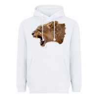 White Puma Head Heavyweight Hoodie - LillyAllenDesigns