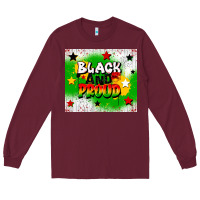 Burgundy black and proud Long Sleeve Tee - CowGirlArtShop