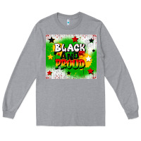 Heather Grey black and proud Long Sleeve Tee - CowGirlArtShop