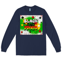 Navy black and proud Long Sleeve Tee - CowGirlArtShop