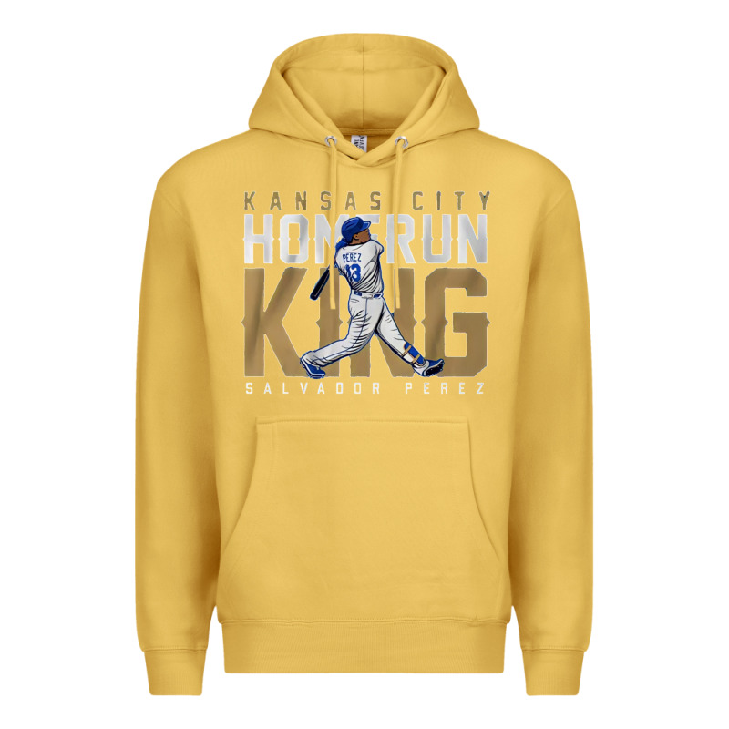 Salvador Pérez Home Run King Premium Hoodie by lanVoArt | Teevron