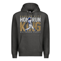 Charcoal Heather salvador pérez home run king Premium Hoodie - lanVoArt