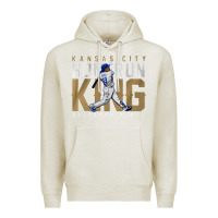 Oatmeal Heather salvador pérez home run king Premium Hoodie - lanVoArt
