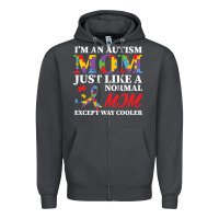 Smoke LIL Autism Mom Zipper Hoodie - CowhideDigitalArt