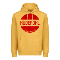Mustard vintage hudepohl beer Premium Hoodie - lanVoArt