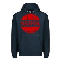 Navy vintage hudepohl beer Premium Hoodie - lanVoArt