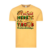 Vintage Mustard I'm just here for the tacos #cincodemayo Vintage Tee - NancyCooperArtShop