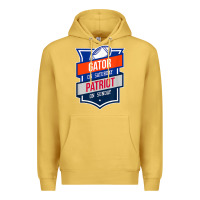 Antique Gold retro gator on saturday patriot on sunday gainesville gift Premium Hoodie - lanVoArt