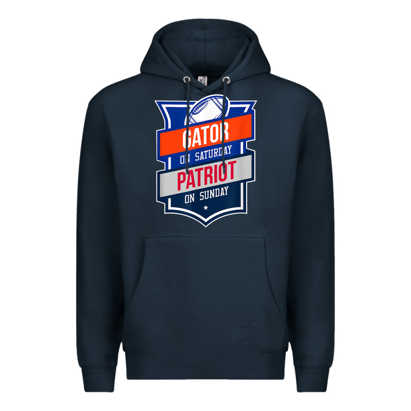 Retro Gator On Saturday Patriot On Sunday Gainesville Gift Premium Hoodie by lanVoArt | Teevron