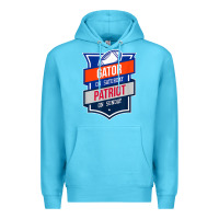 Ocean Blue retro gator on saturday patriot on sunday gainesville gift Premium Hoodie - lanVoArt