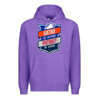 Purple retro gator on saturday patriot on sunday gainesville gift Premium Hoodie - lanVoArt