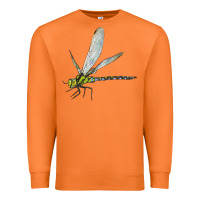 Carrot Blue And Yellow Dragonfly Premium Sweatshirt - LillyAllenDesigns