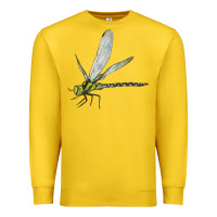 Lemon Blue And Yellow Dragonfly Premium Sweatshirt - LillyAllenDesigns
