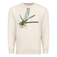 Sandshell Blue And Yellow Dragonfly Premium Sweatshirt - LillyAllenDesigns