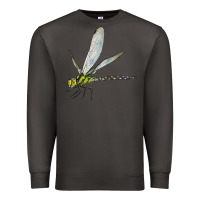 Smoke Blue And Yellow Dragonfly Premium Sweatshirt - LillyAllenDesigns