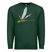 Sports Green Blue And Yellow Dragonfly Premium Sweatshirt - LillyAllenDesigns