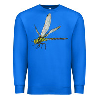 True Royal Blue And Yellow Dragonfly Premium Sweatshirt - LillyAllenDesigns