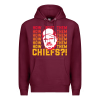 Burgundy andy reid how about them.... Premium Hoodie - lanVoArt
