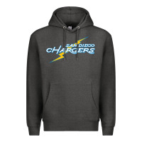 Charcoal Heather vintage styled san diego chargers Premium Hoodie - lanVoArt