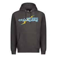 Smoke vintage styled san diego chargers Premium Hoodie - lanVoArt