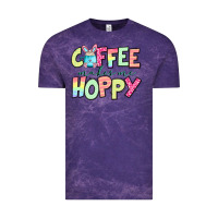Cloud Purple coffee makes me hoppy easter Vintage Tee - Jasminsmagicworld