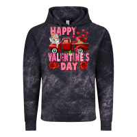 Cloud Black Happy Valentine's day red truck Vintage Hoodie - HowdyJamesFarm